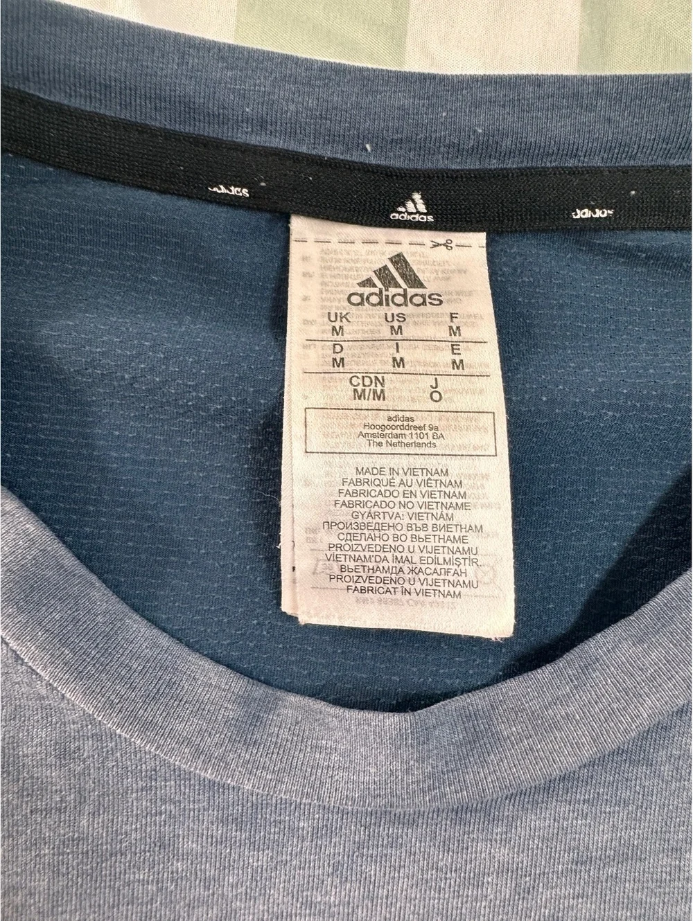 Adidas Aeroready Men's Medium Blue Athletic T-Shirt